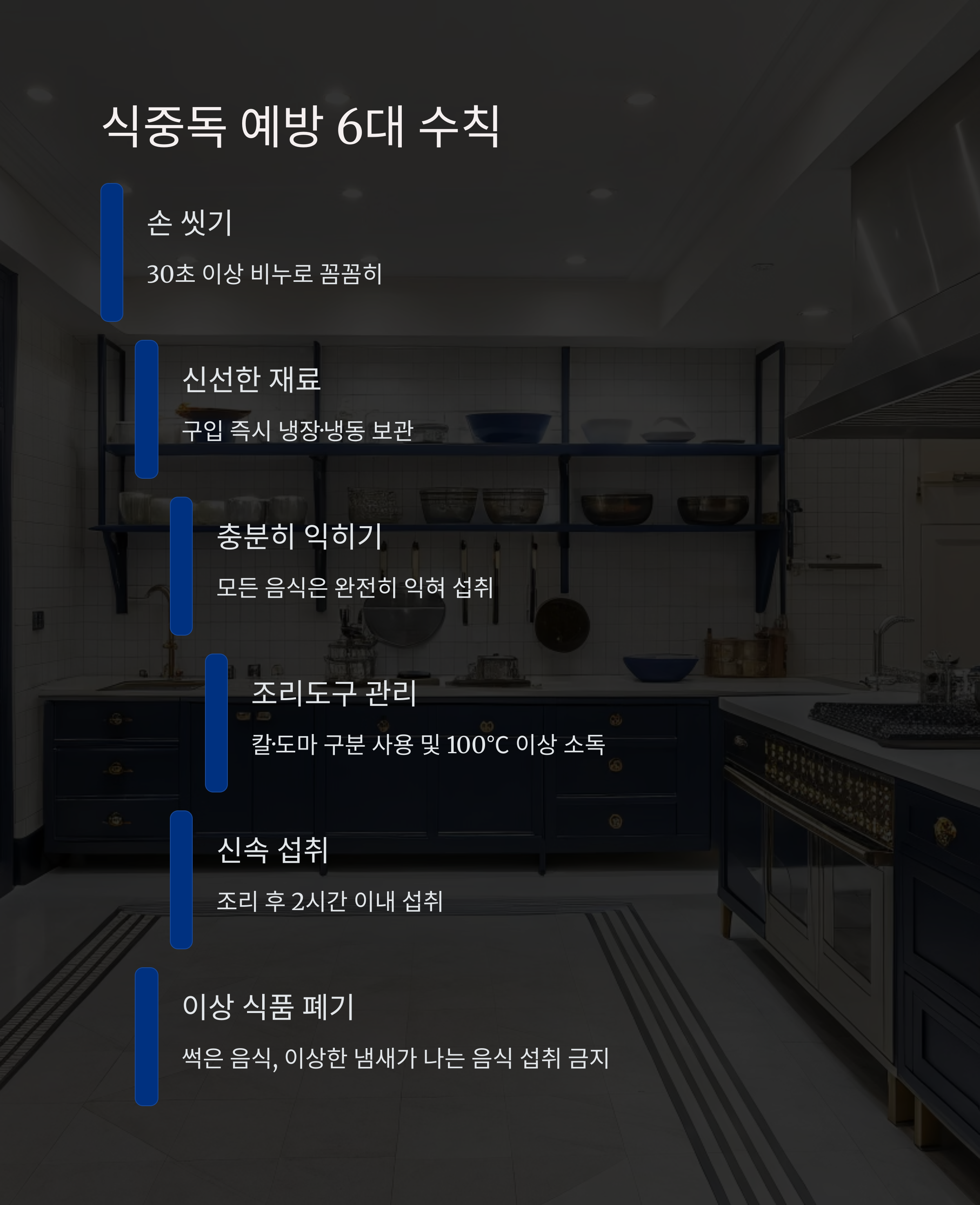 식중독 예방 6대 수칙