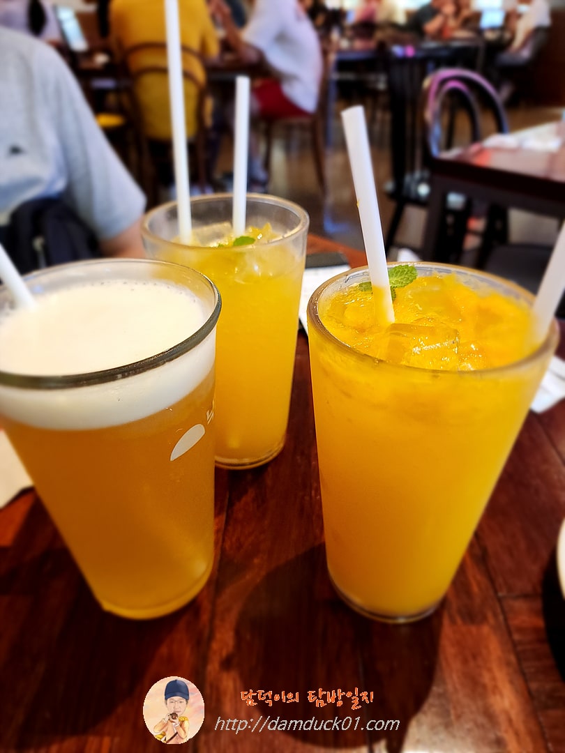 레몬 생맥주, 애플망고 에이드, 쌕쌕 에이드