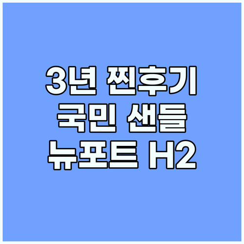 3년 찐 후기: 킨샌들 뉴포트 H2,..