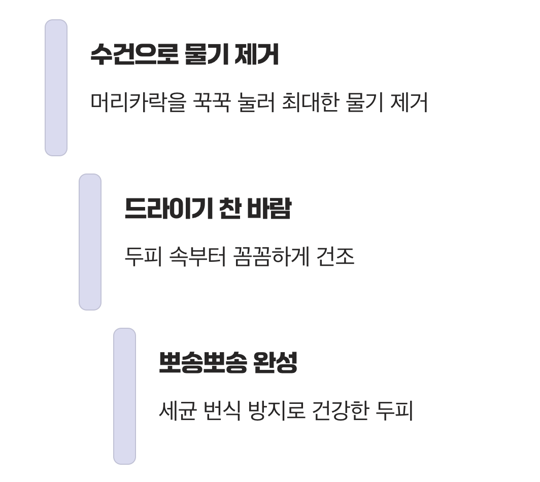 '완벽한 건조'로 마무리하기