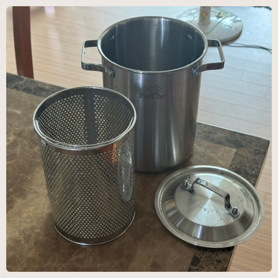 페르쉐프 인덕션 스테인리스 멀티팟 실버 4.3L