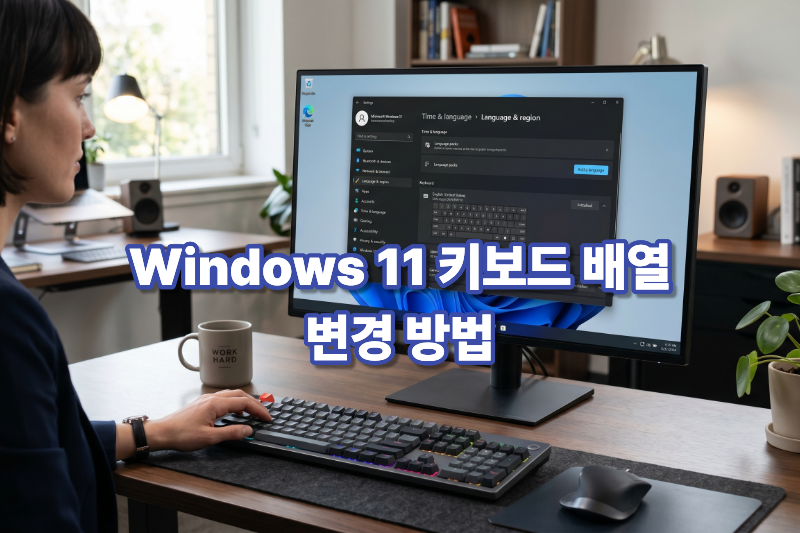 윈도우11 키보드 레이아웃 변경 대표 이미지
