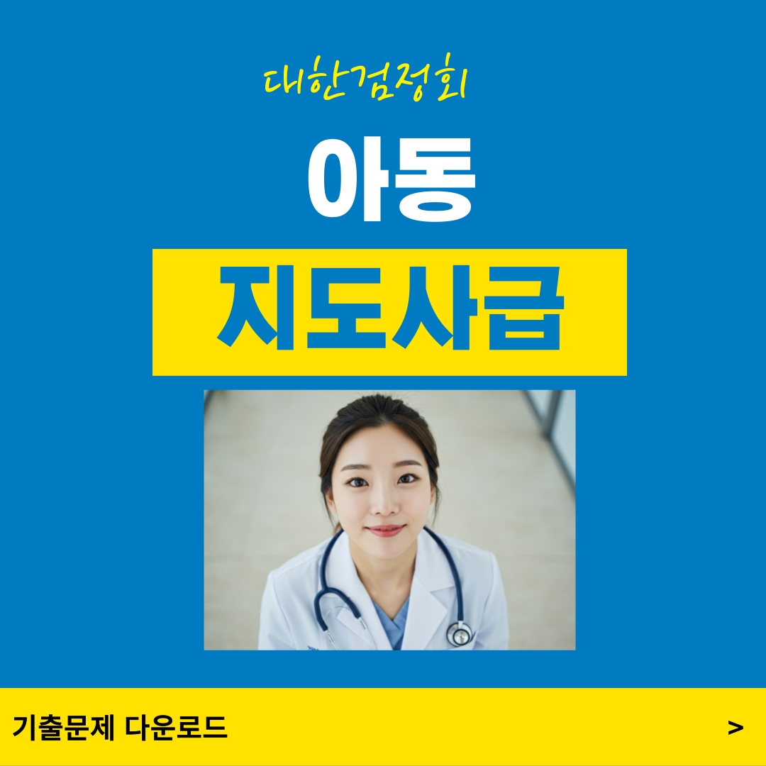 대한검정회 아동지도사급 기출문제(69회)