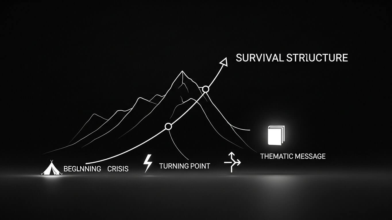 서바이벌 소설 플롯 분석 관련 사진