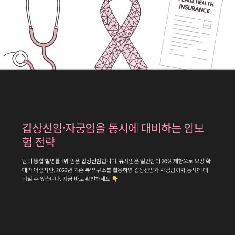 효율적인 암보험 설계를 위한 핵심 분류 가이드 이미지