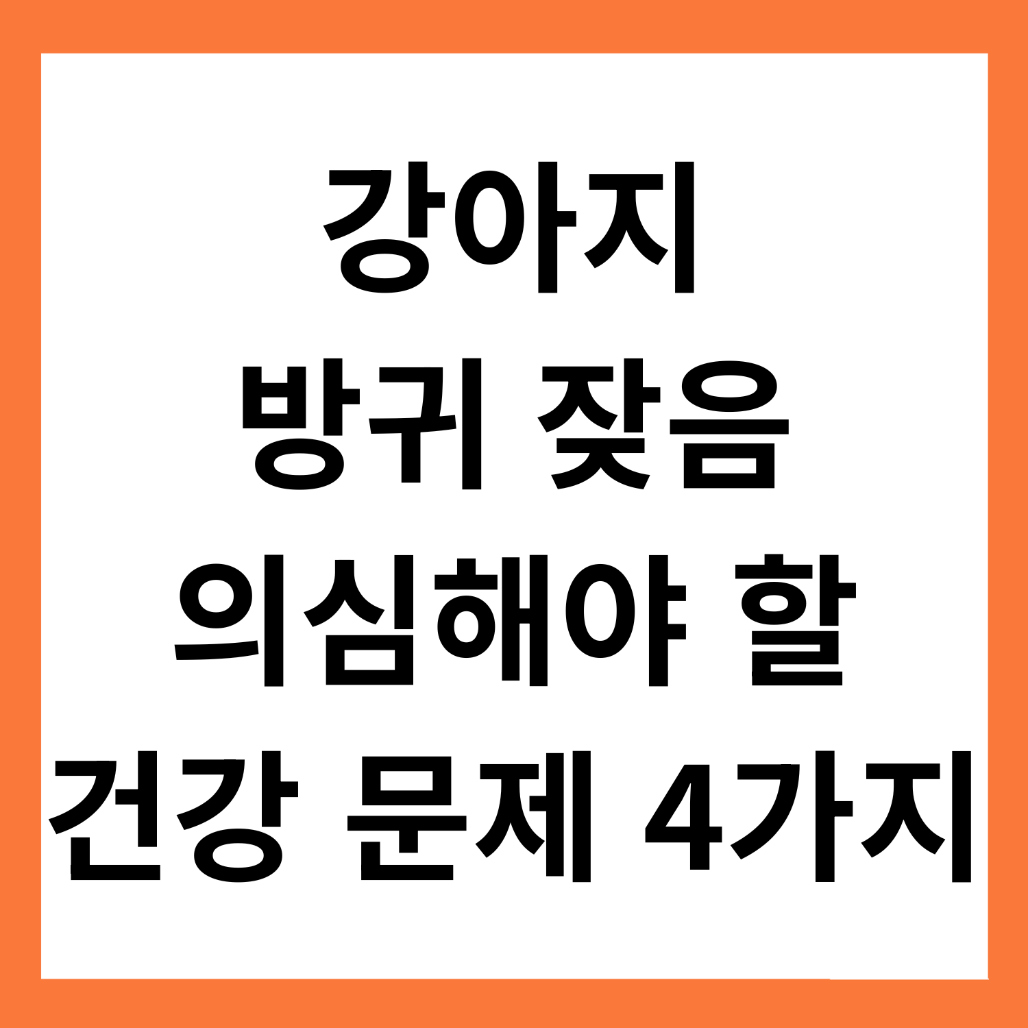 강아지가 자꾸 방귀를 뀌어요? 의심해야 할 4가지 건강문제