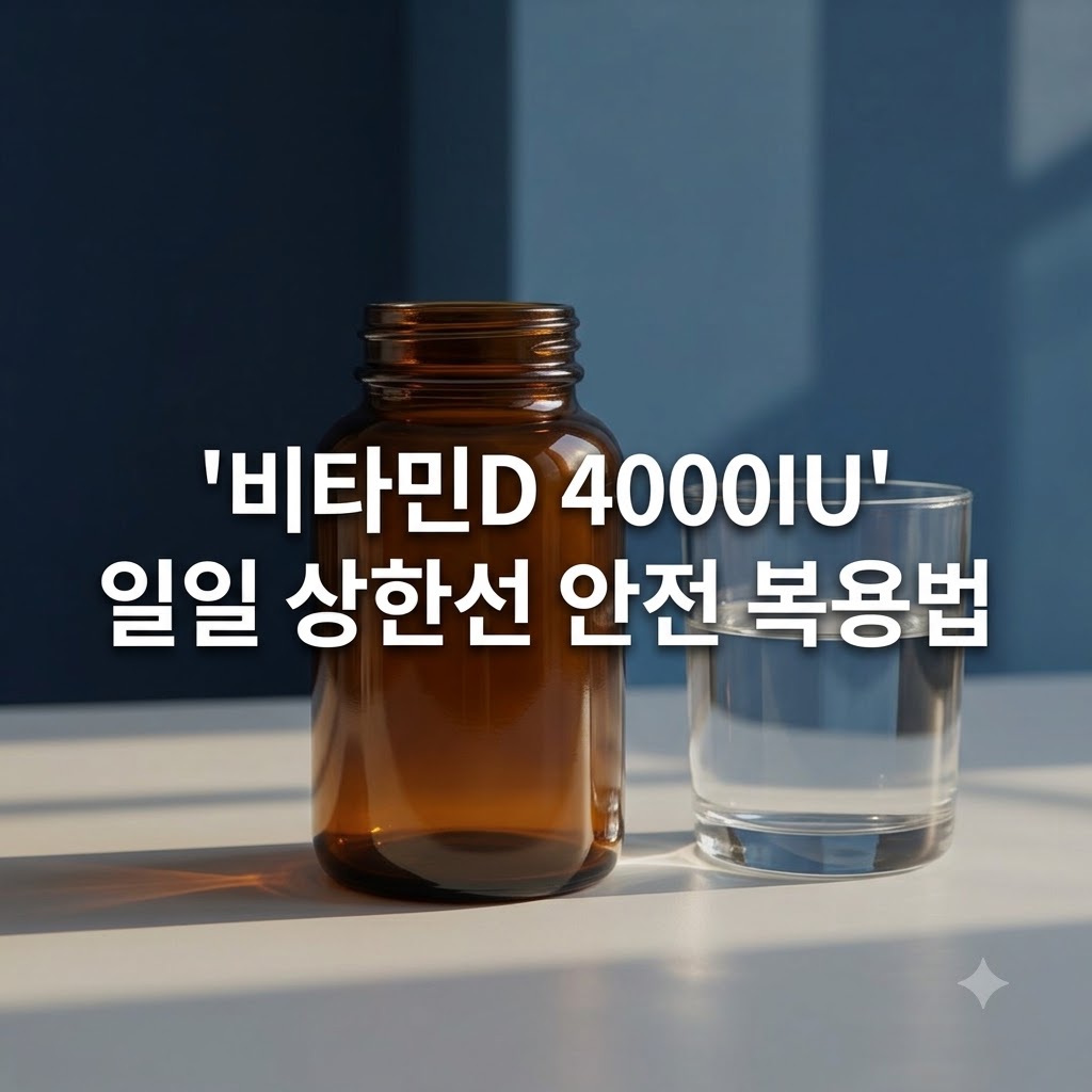 비타민D 4000IU 상한섭취량 기준과 안전한 복용법 정리