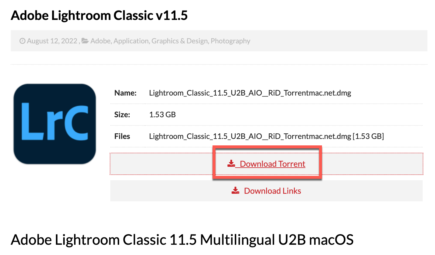 라이트룸 클래식 토렌트