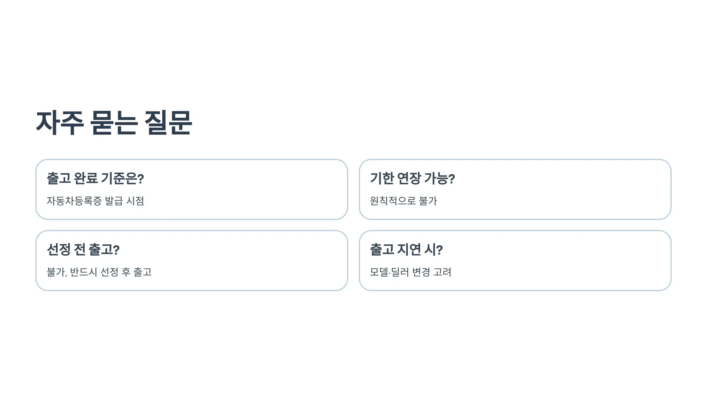 Q&A: 전기차 출고·보조금 지급 관련 자주 묻는 질문