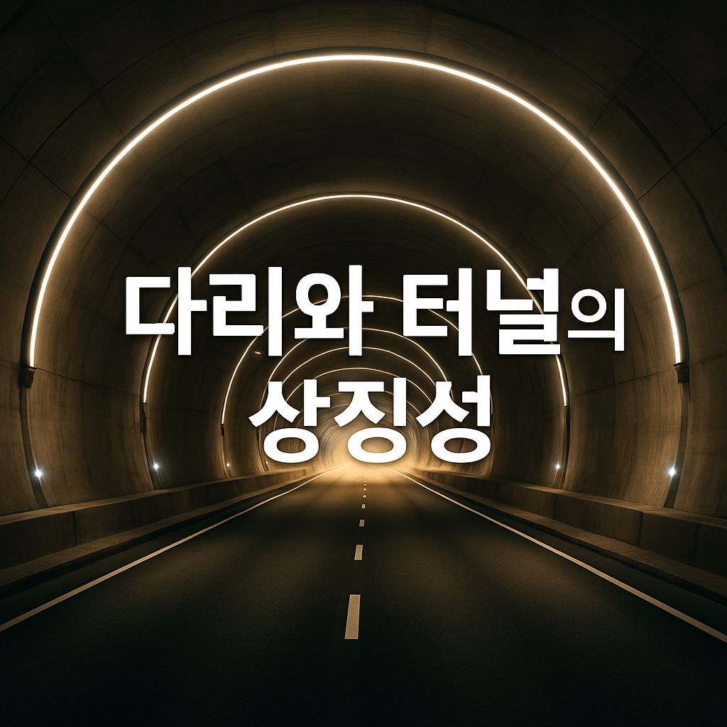 다리와 지하 터널이 도시 간 경계를 잇는 상징