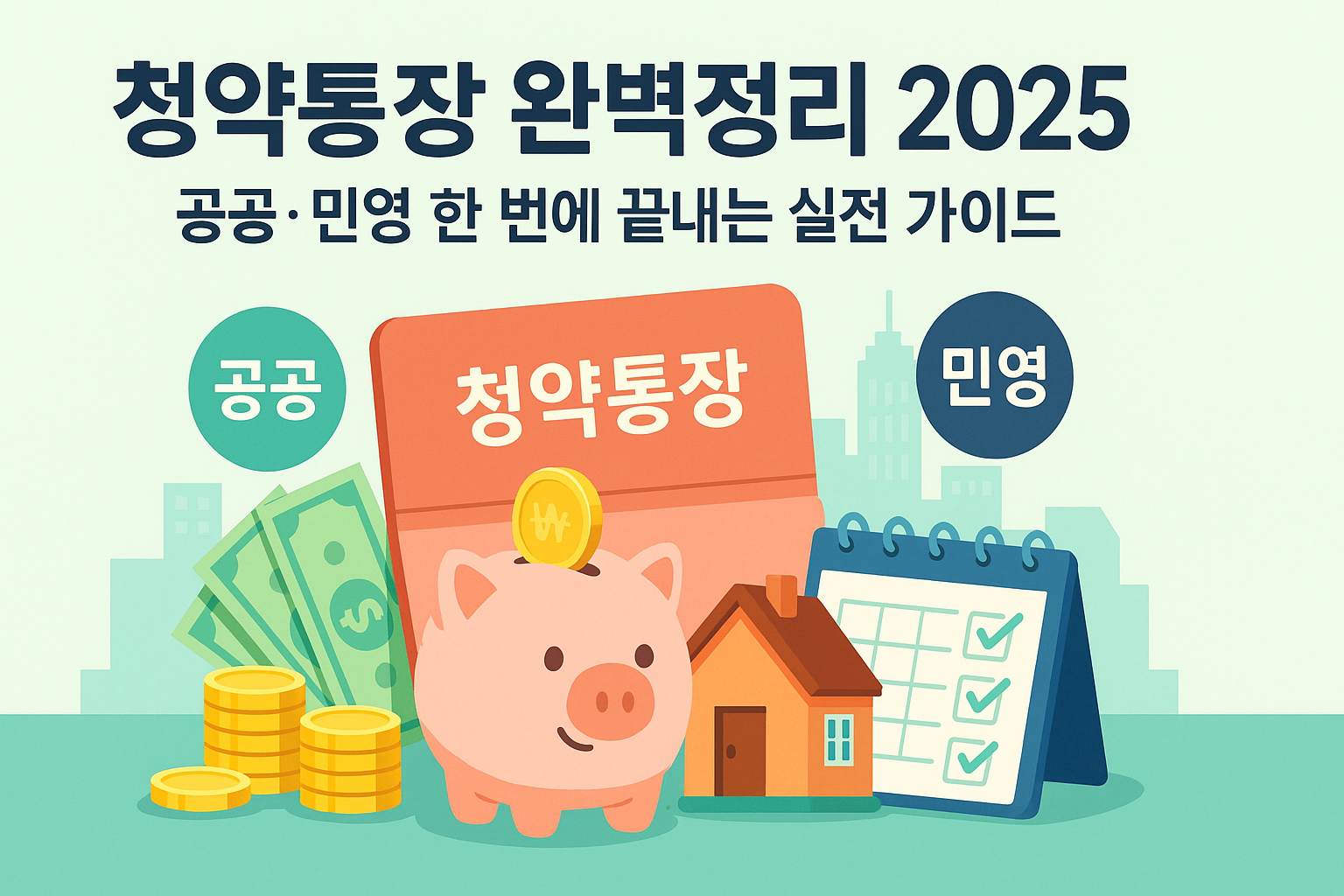 청약통장 완벽정리 2025: 공공&middot;민영 한 번에 끝내는 실전 가이드
