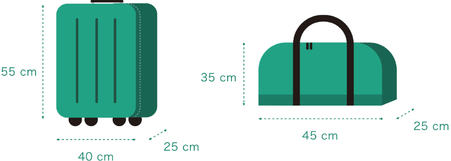 최대한 기내에 수하물을 반입