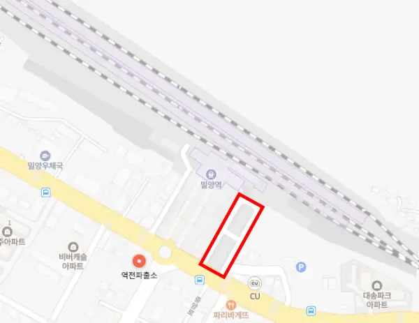 밀양역-주차장