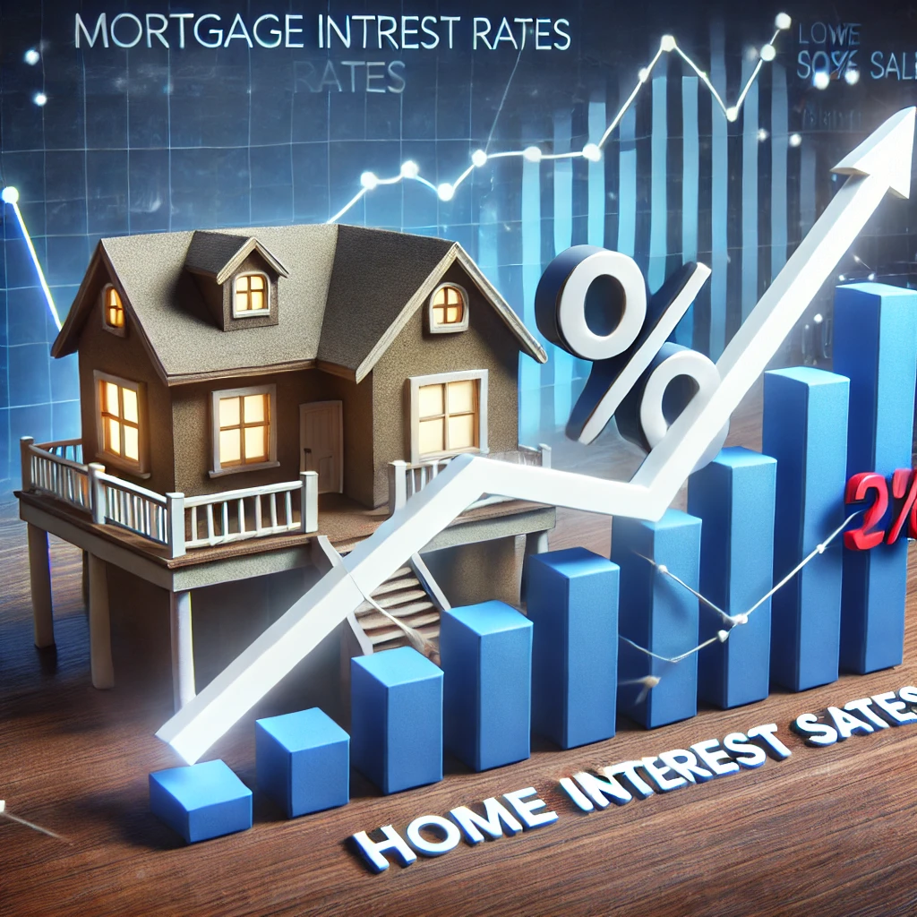 금리 하락과 주택 판매 증가를 나타내는 그래프