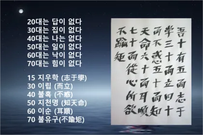 지천명의 뜻 이순 아미무쌍 나이 50 불혹 오십살 자료집_1