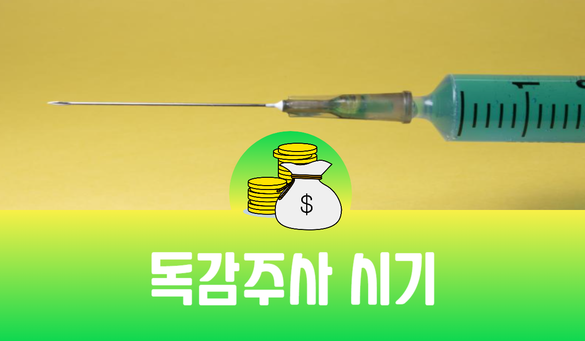 독감주사 시기