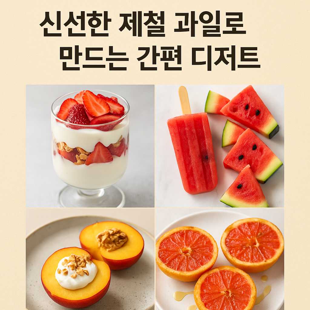 신선한 제철 과일로 만드는 간편 디저트-1