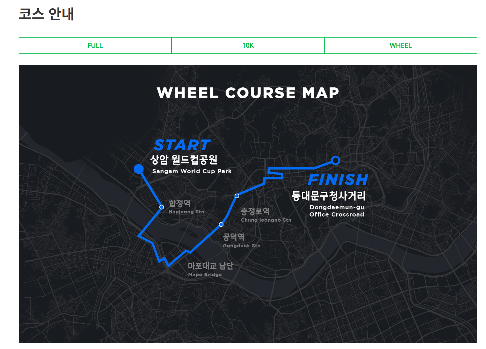 2025 JTBC 서울 마라톤 접수 참가신청 코스
