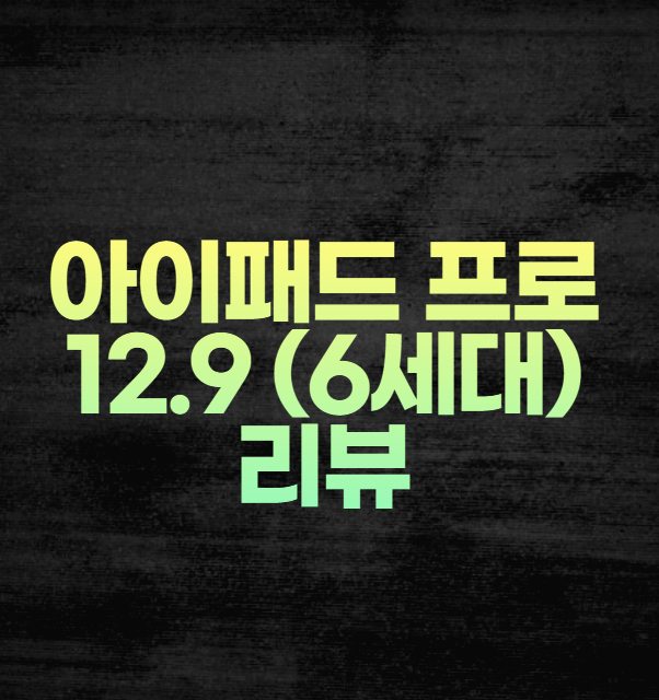아이패드 프로 12.9 (6세대) 리뷰