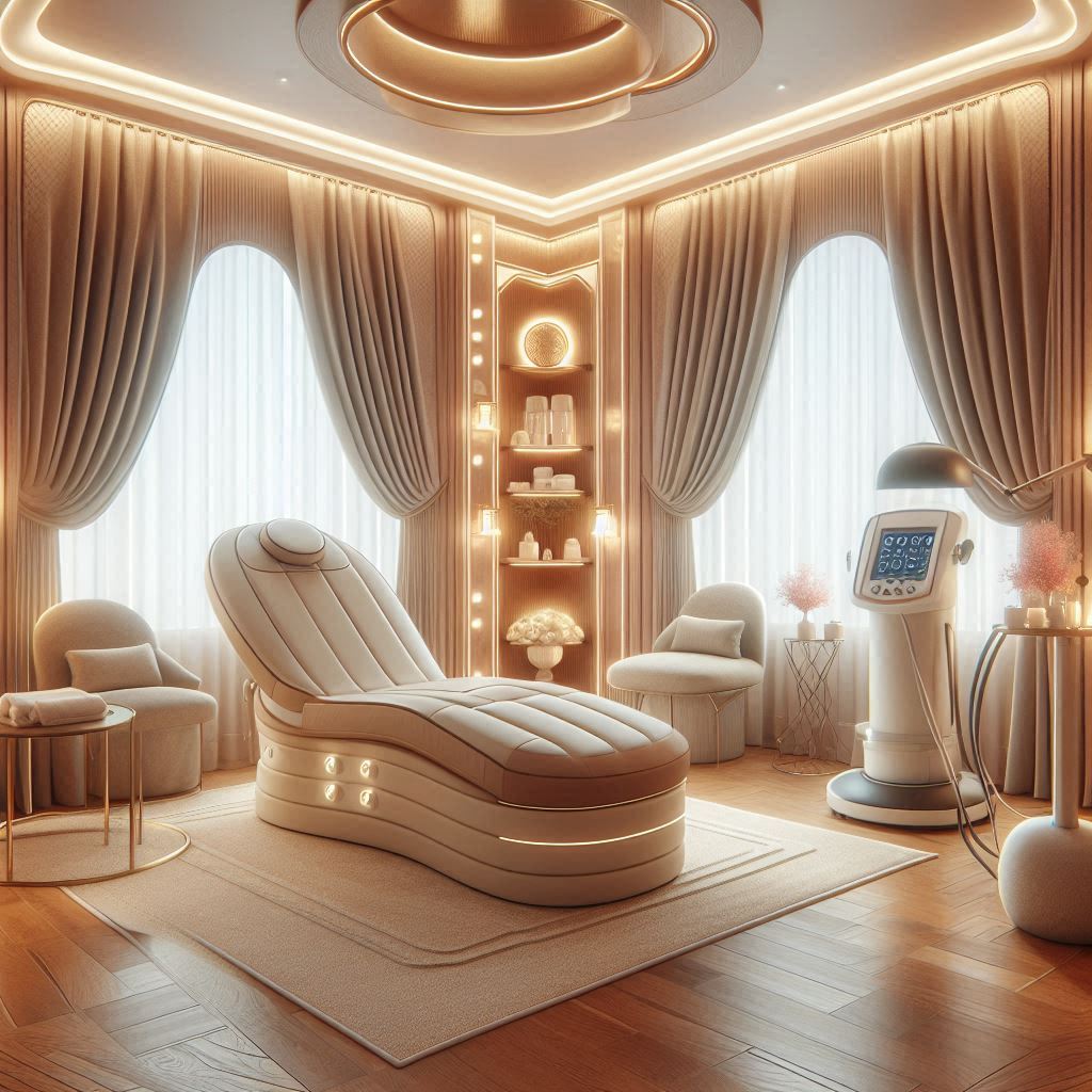 피부,체형관리 샵 배경