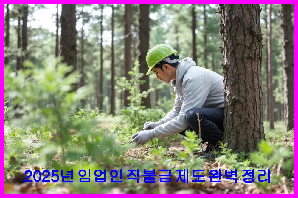 2025년 임업인 직불금 제도 완벽 정리