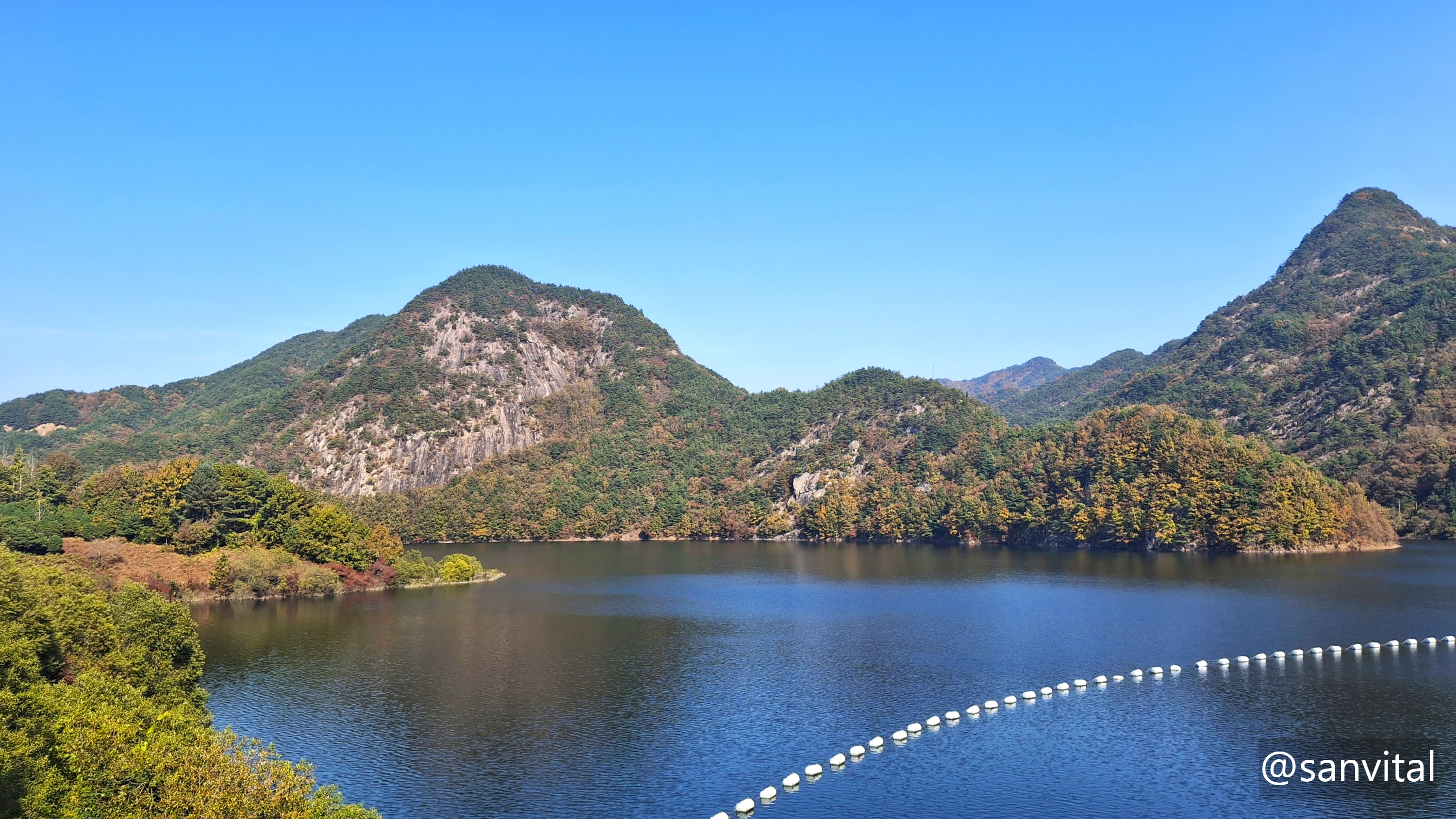 진안 용담호 조망