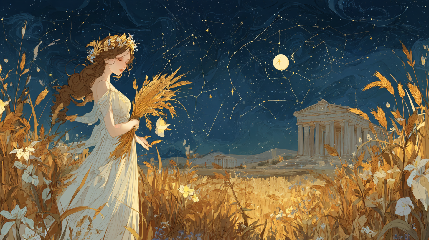 처녀자리: 페르세포네부터 곡물까지, 계절까지 - 데메테르의 딸과 함께 읽는 가을 하늘의 비밀