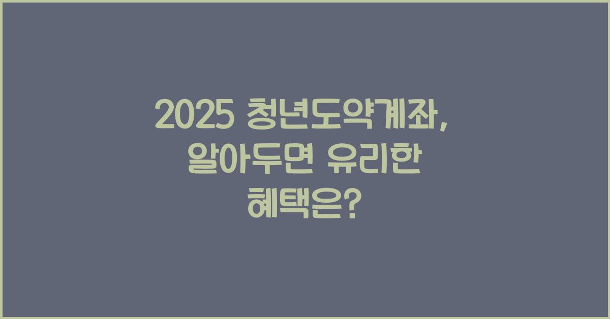 2025 청년도약계좌