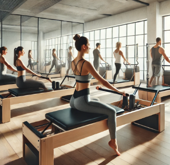 필라테스 기구 운동 이미지