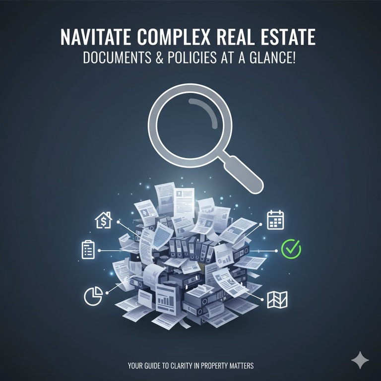 복잡한 부동산 서류와 정책, 한눈에 파악하세요!