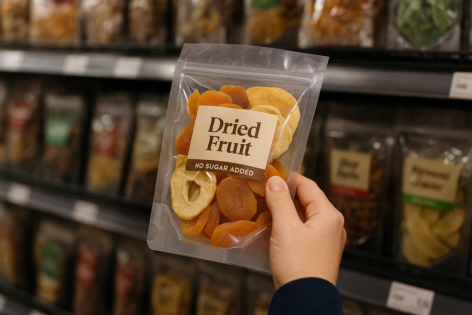 설탕 없이 말린 과일