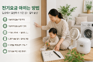 전기요금 아끼는 방법, 아기 키우며 직접 해보니 효과 있었던 생활 습관