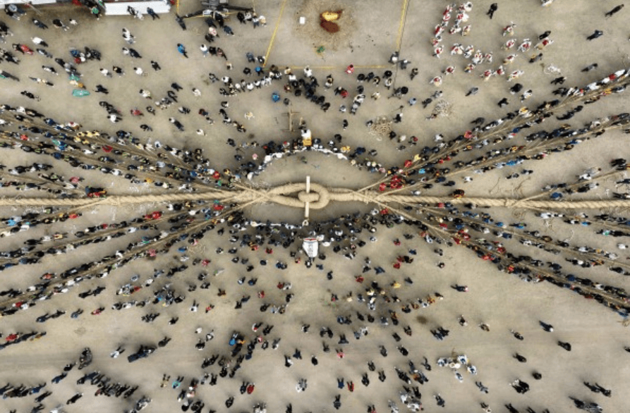 충남 당진 기지시줄다리기 축제 4월3