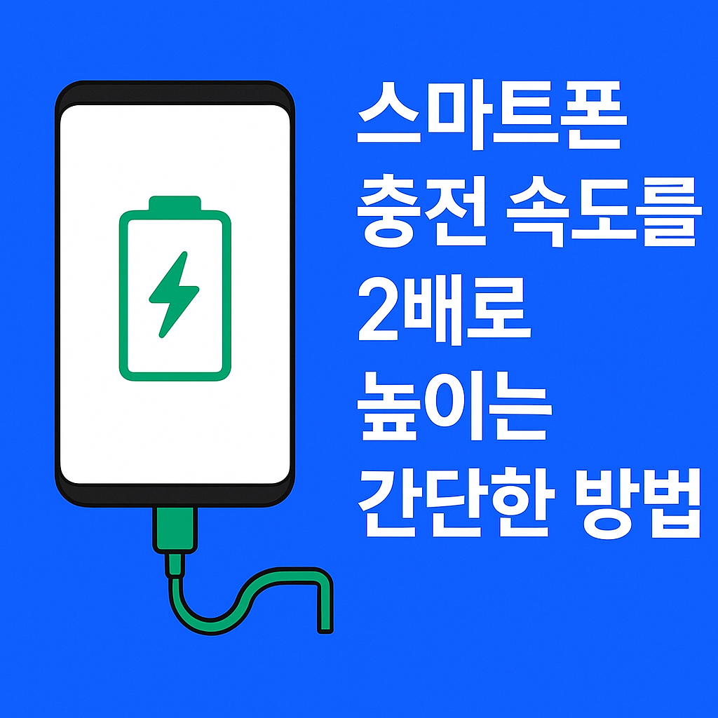 스마트폰 충전 속도를 2배로 높이는 간단한 방법
