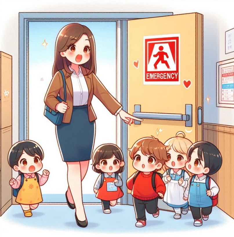 어린이집-소방대피훈련