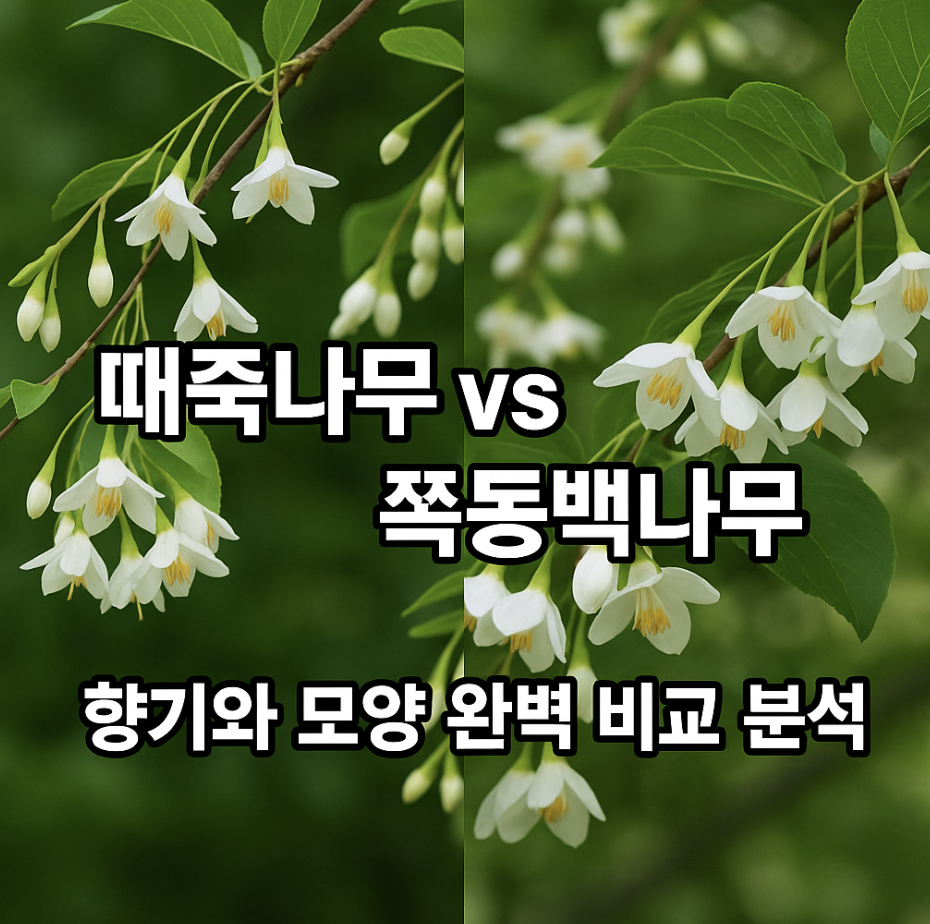 때죽나무 vs 쪽동백나무, 향기와 모양 완벽 비교 분석