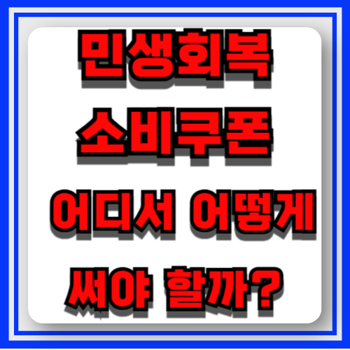 소비쿠폰 사용처