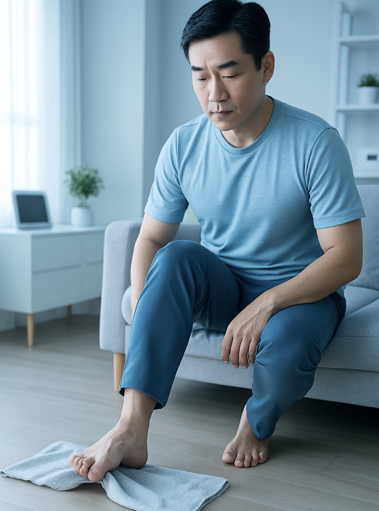 발가락, 약해진 뿌리를 강화하세요