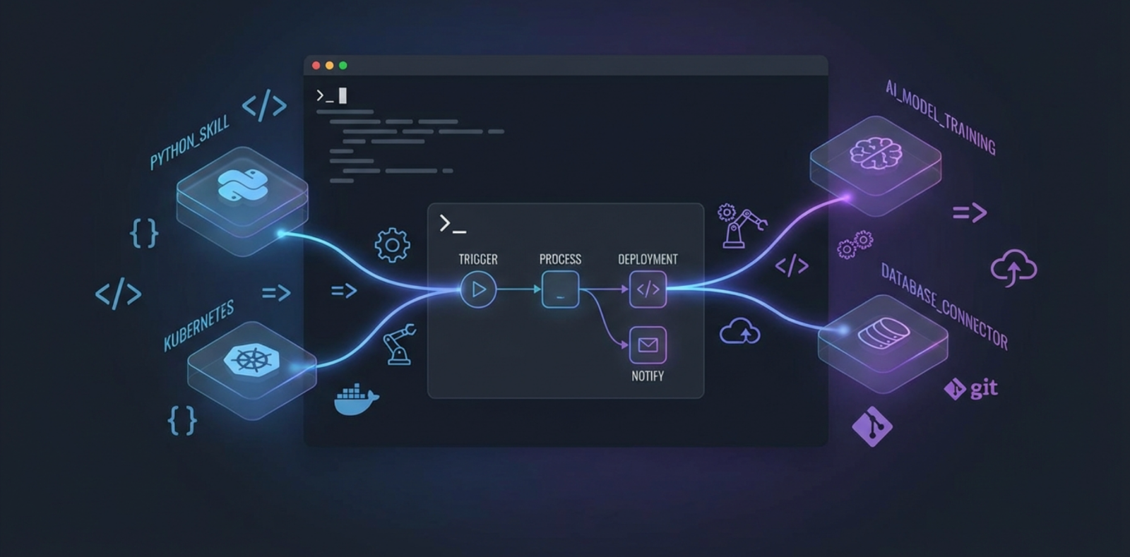 Claude Code는 터미널 환경에서 Skill을 파일시스템 기반으로 관리하여 개발 워크플로우와 자연스럽게 통합됩니다