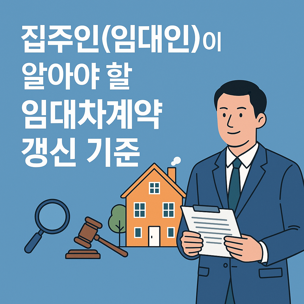 임대인의 임대차계약 갱신기준