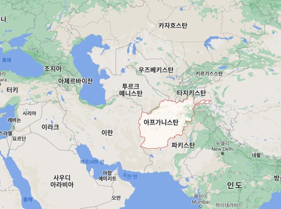 아프가니스탄 지도