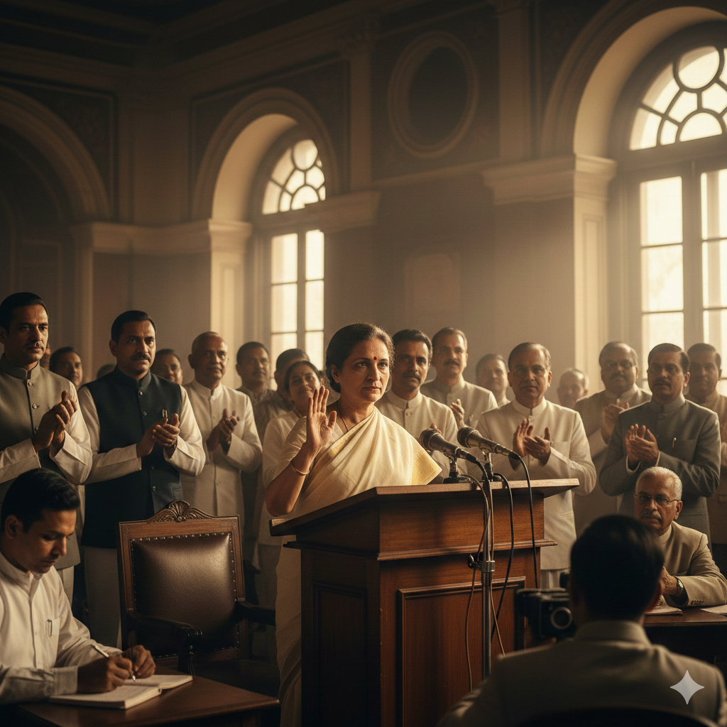 인디라 간디 인도 총리 당선