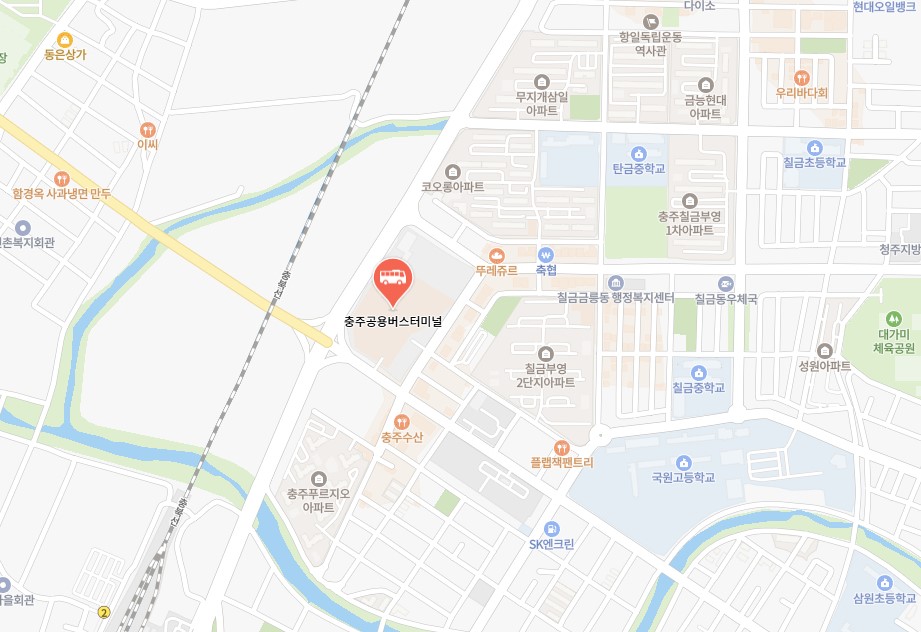 충주고속버스터미널 시간표 조회 및 예매하기