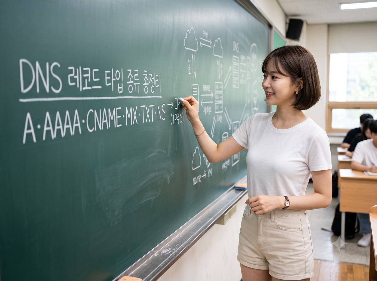 DNS 레코드 타입 종류 총정리 — A·AAAA·CNAME·MX·TXT·NS, 실무에서 진짜 쓰는 6가지
