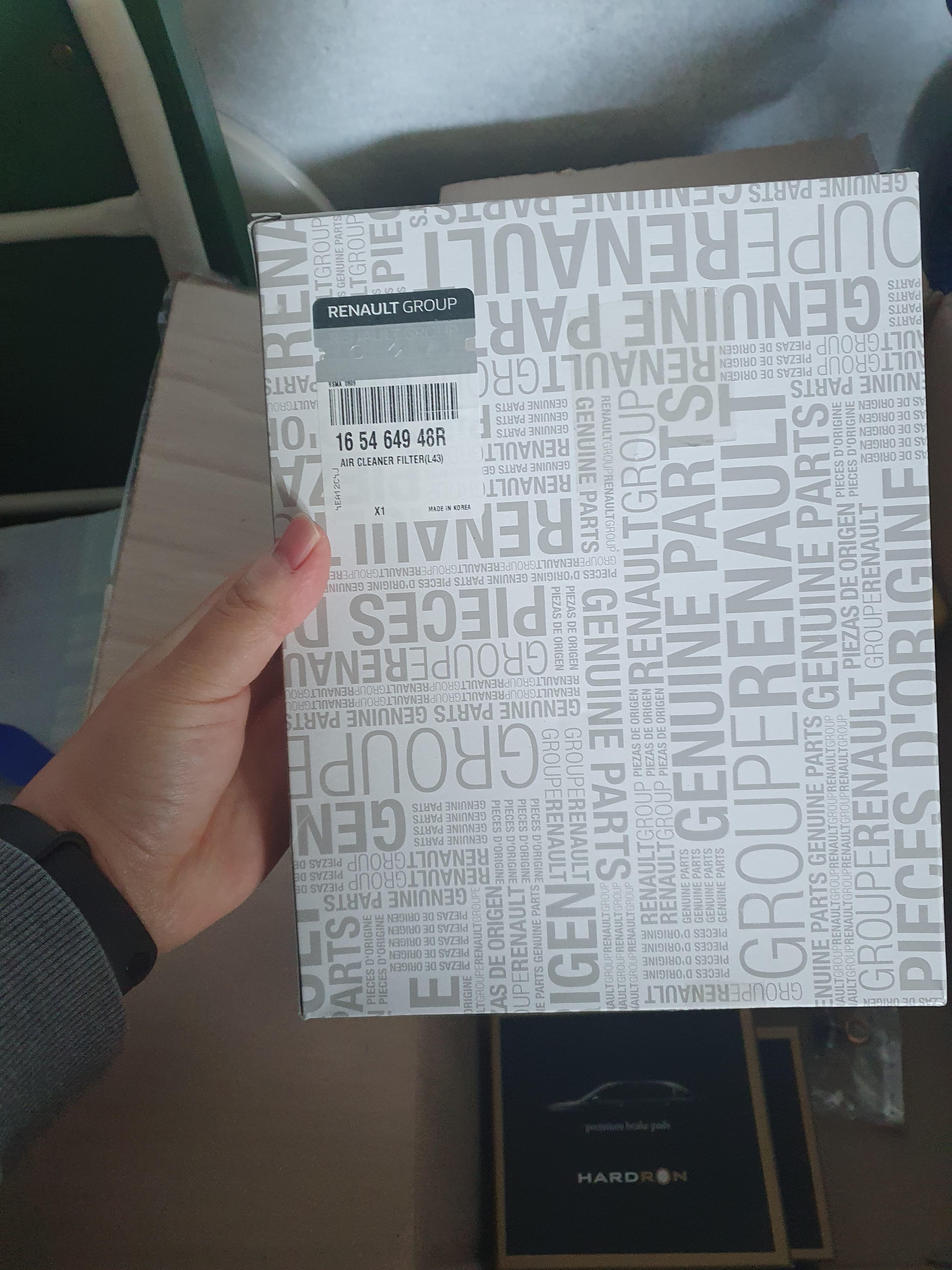 르노삼성 SM7용 엔진오일 에어필터