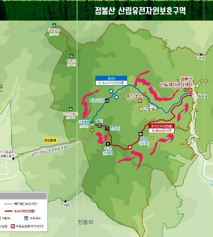 곰배령 등산지도