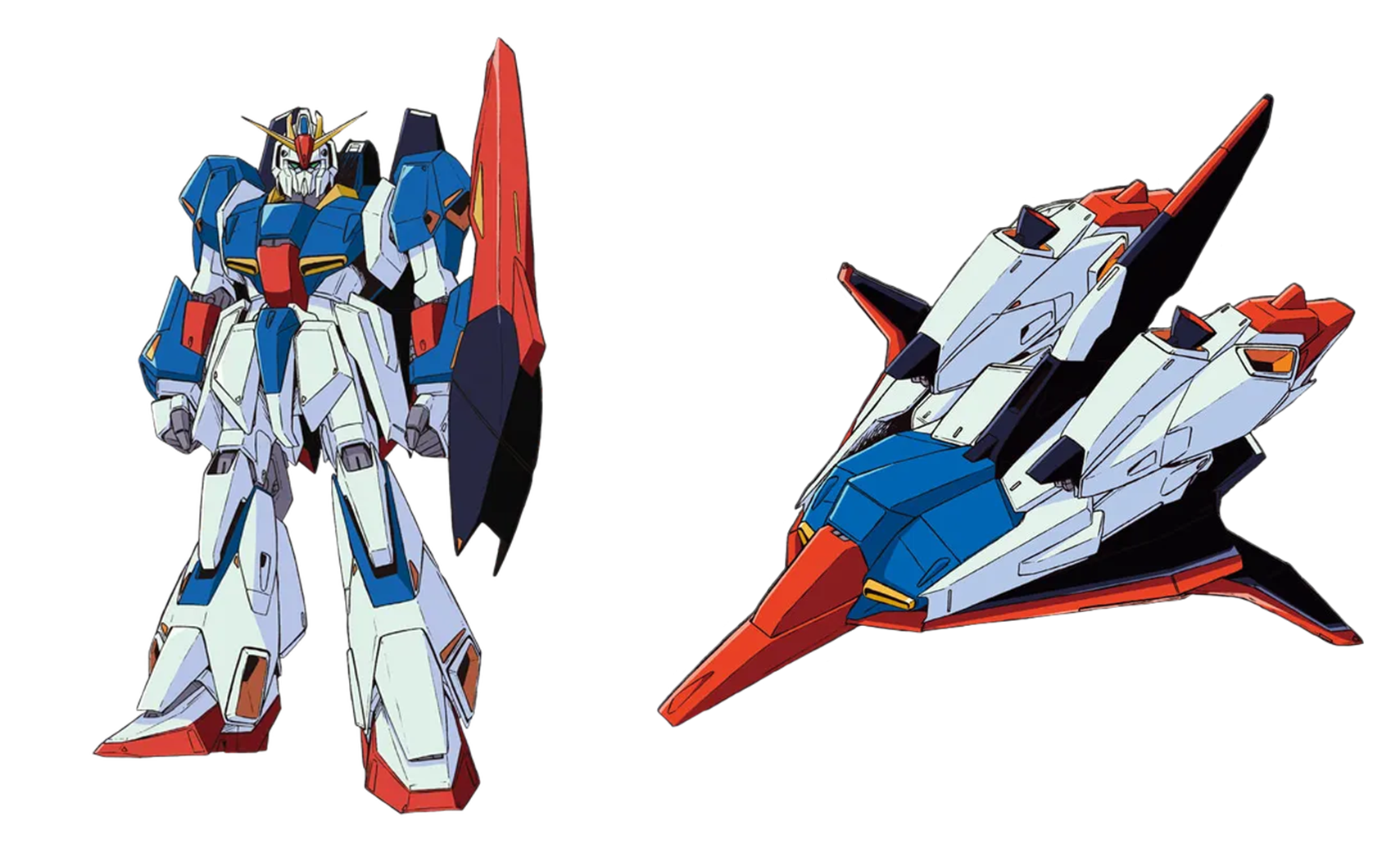 기동전사 제타건담에 등장하는 주인공 기체인 제타건담 이미지입니다.