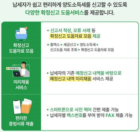 확정신고 도우미