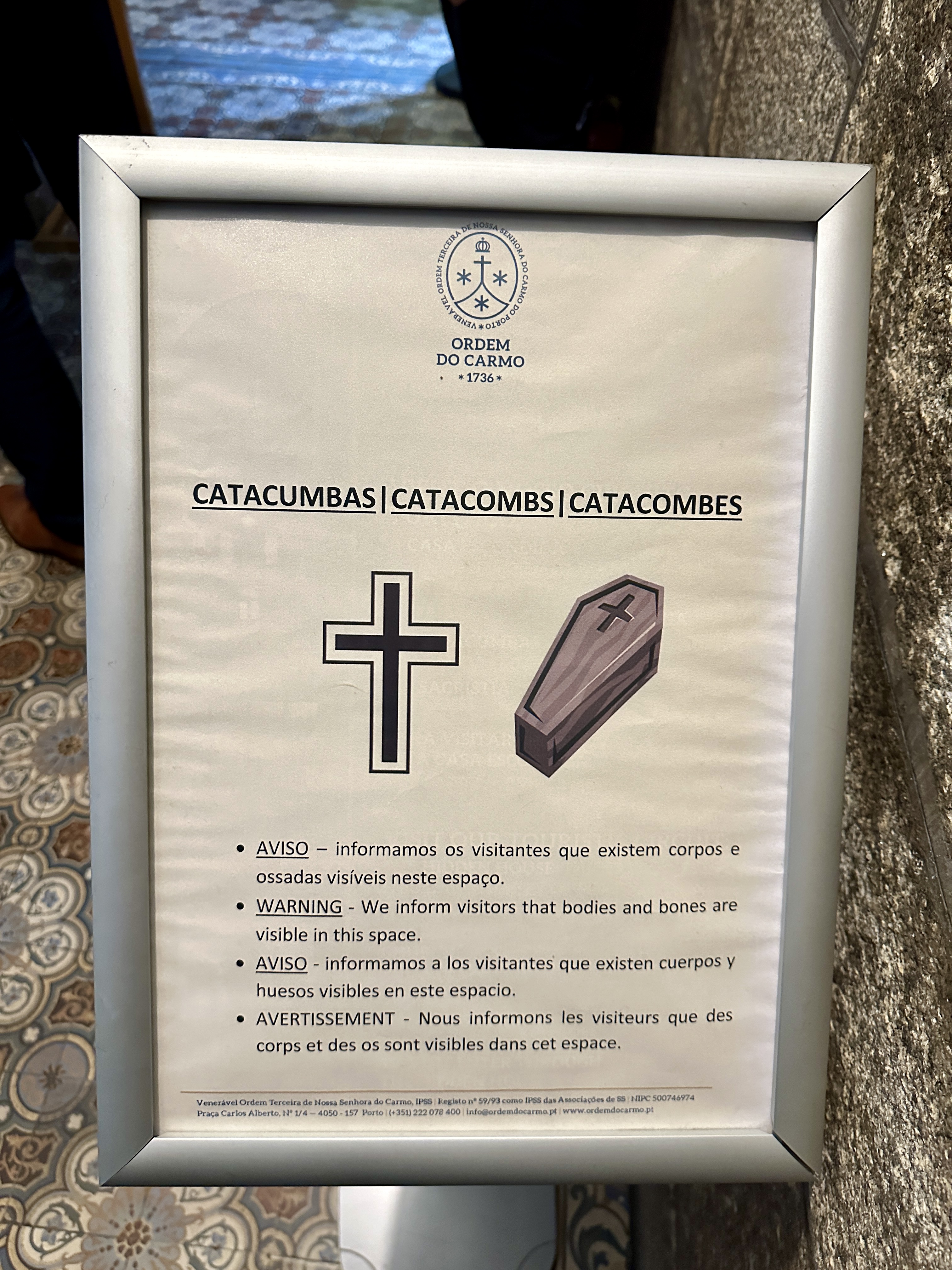 카르무성당 카타콤베 안내