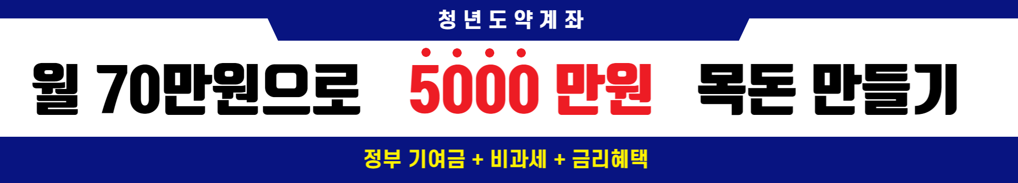 청년도약계좌 혜택, 가입조건, 신청방법 확인하기